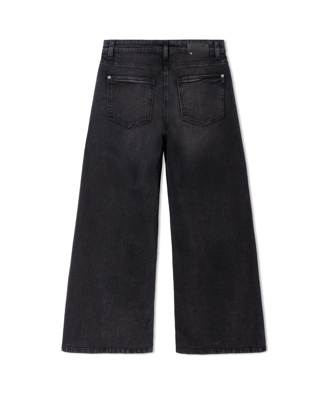 Cambio Baggy Asymmetrical Jeans – Zwart-98% katoen, 6% elastomultiester, 2% elasthaan-DAMES BROEKEN-Zwart