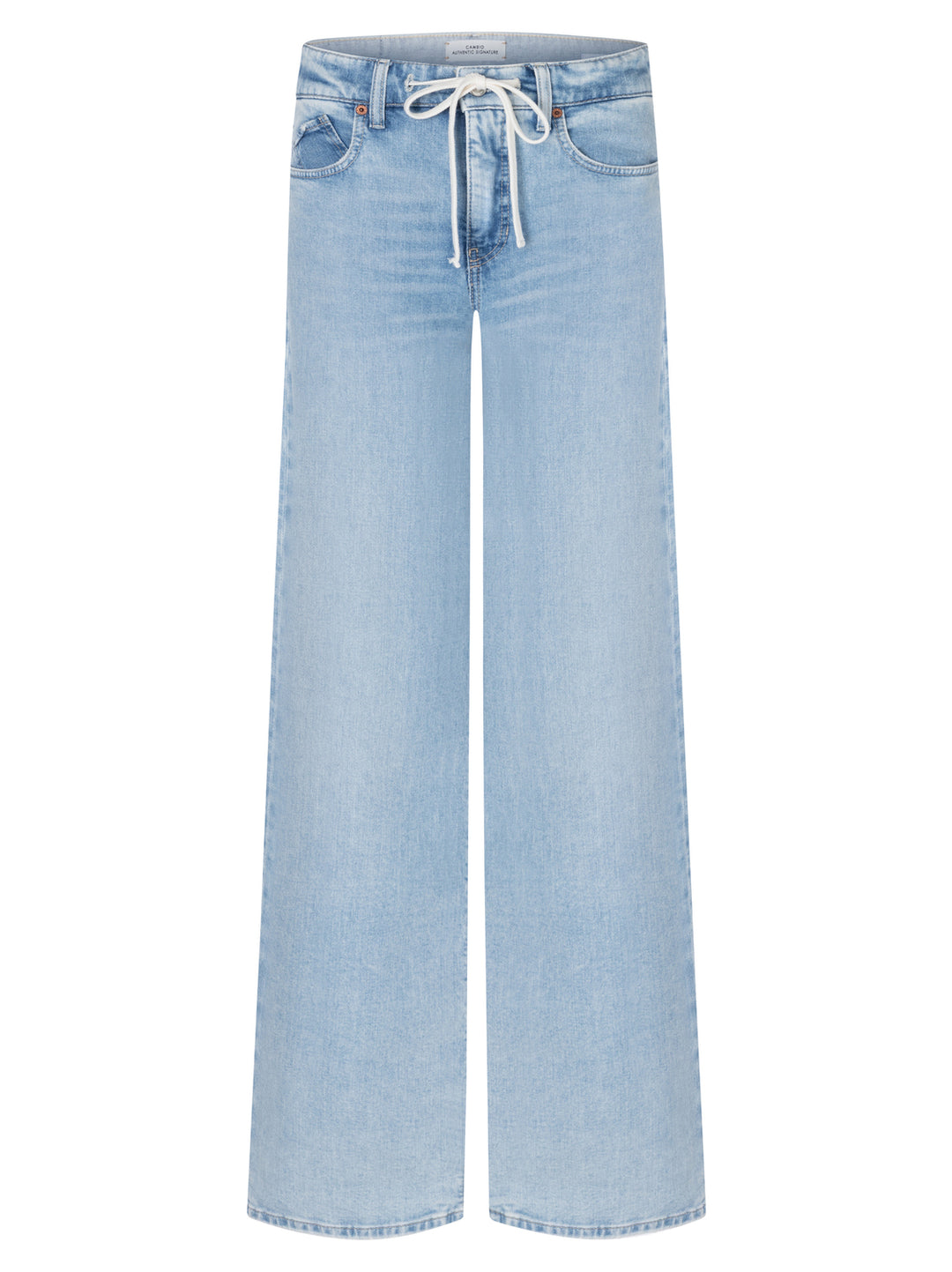 Cambio Baggy Jeans – Blauw-98% katoen, 2% elastaan-DAMES BROEKEN-Blauw