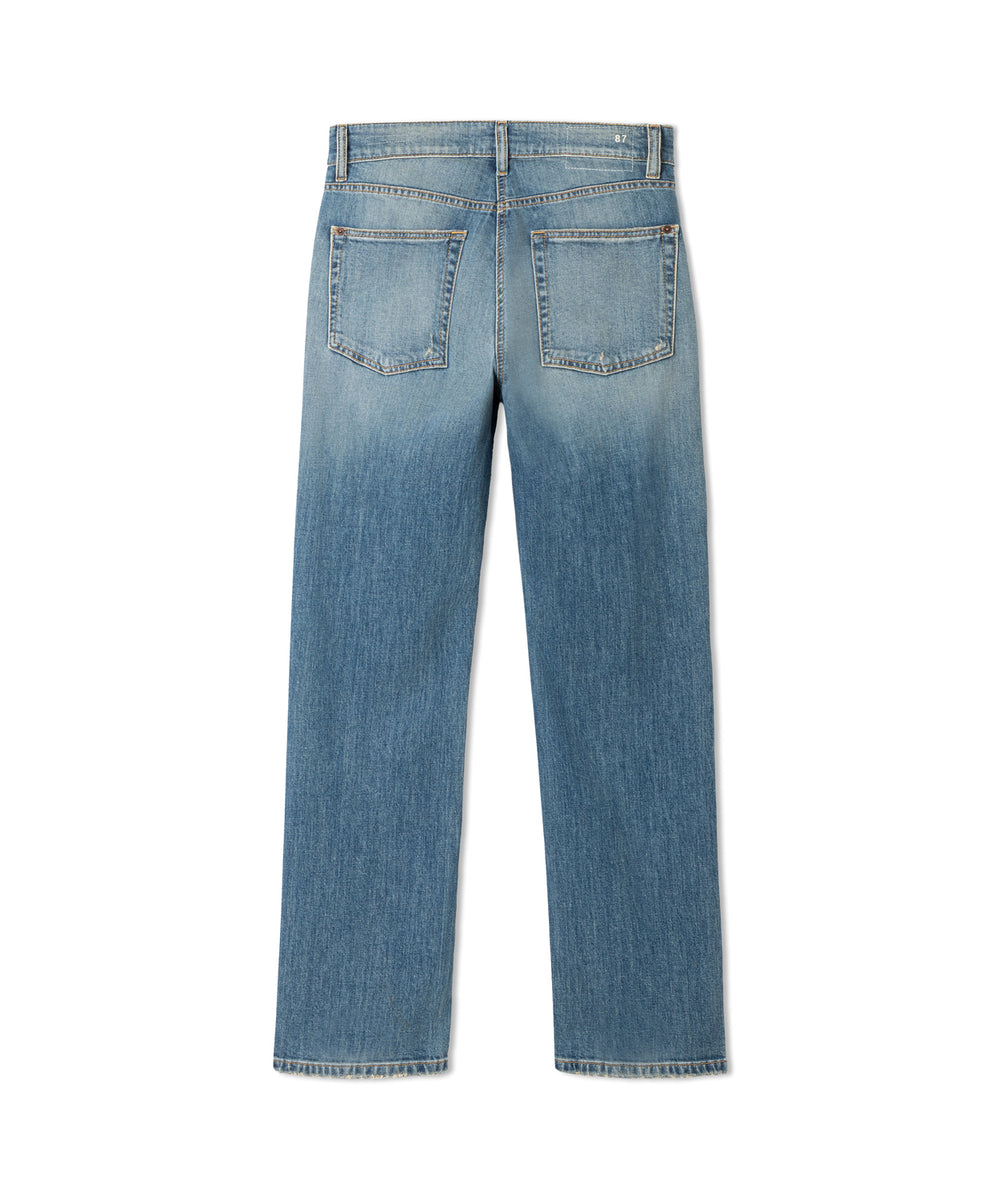 Cambio Baggy jeans – Blauw-98% katoen, 2% elastaan-DAMES BROEKEN-Blauw