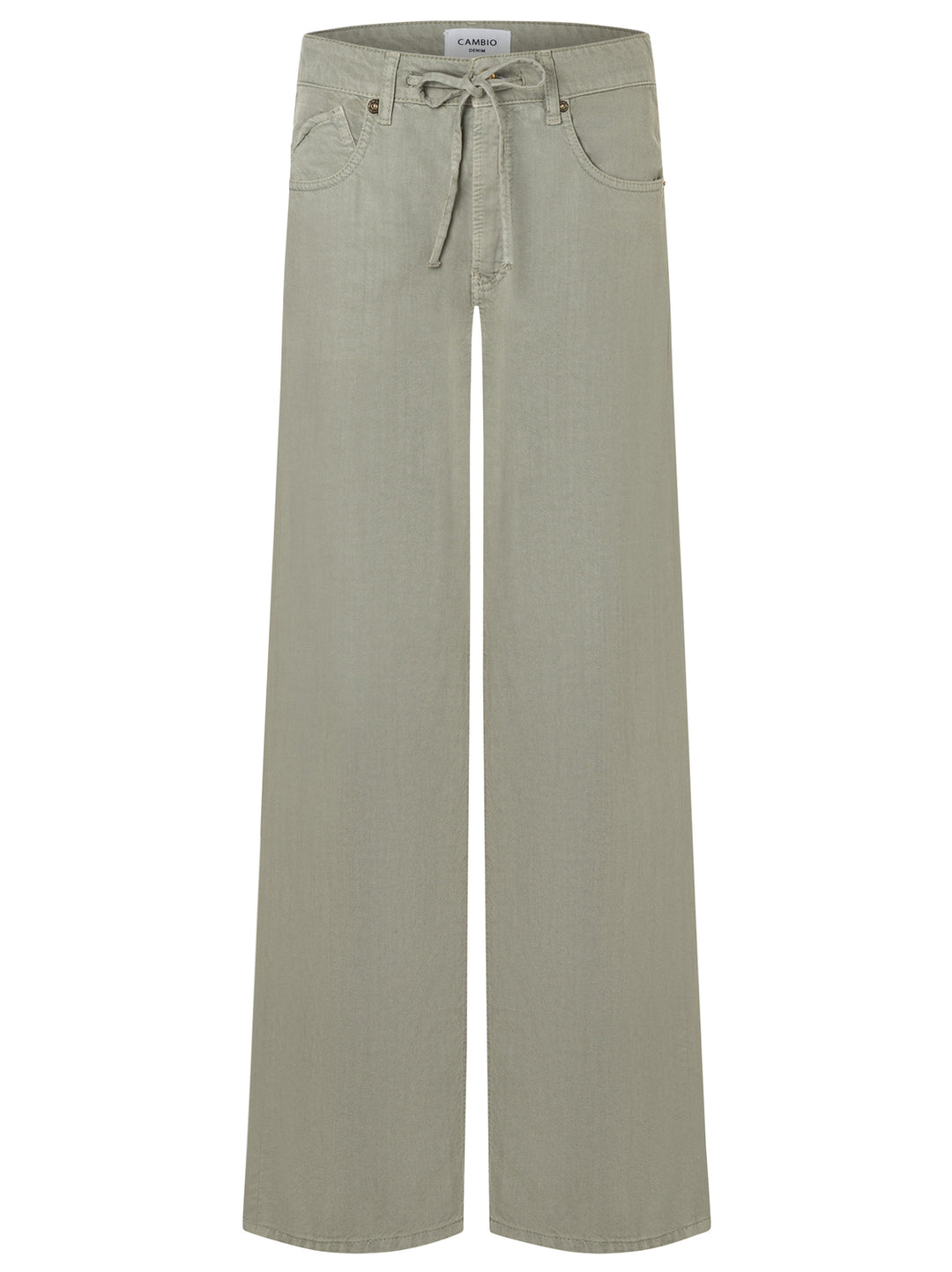 Cambio Baggy Jeans – Groen-60% lyocell, 27% katoen, 3% linnen-DAMES BROEKEN-Groen