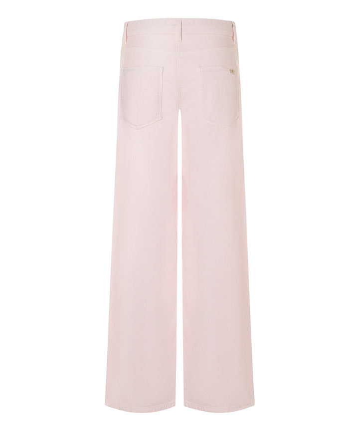 Cambio Baggy jeans – Roze-60% lyocell, 27% katoen, 13% linnen-DAMES BROEKEN-Roze