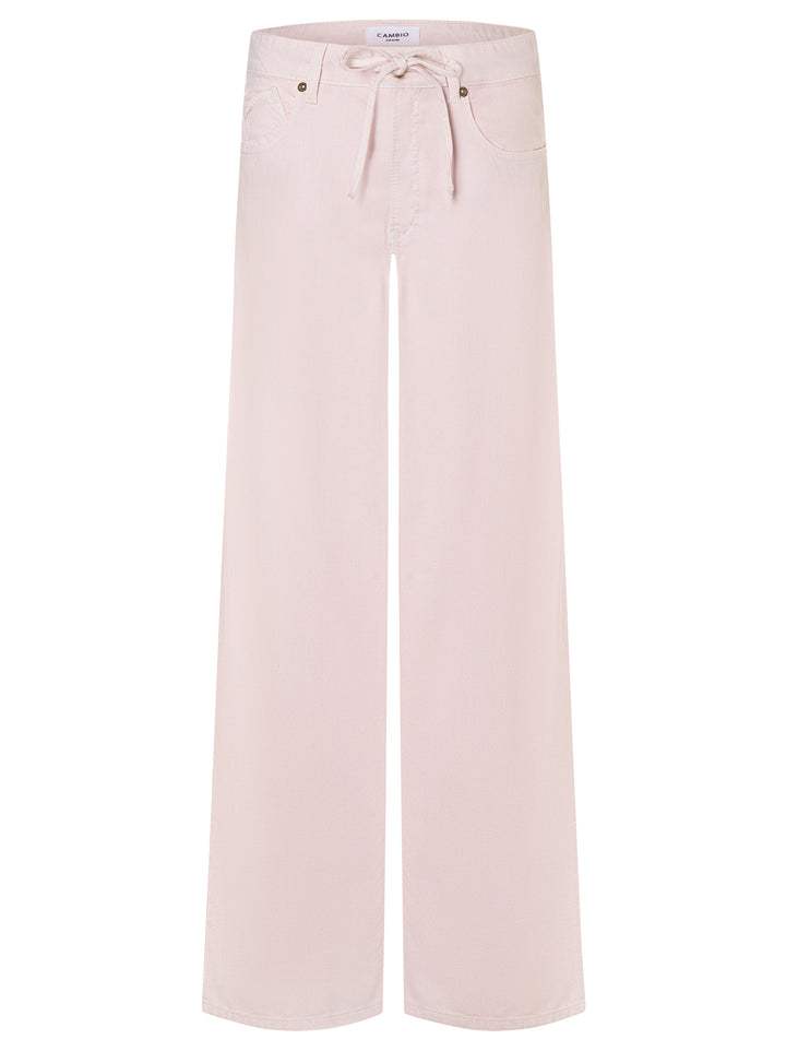 Cambio Baggy jeans – Roze-60% lyocell, 27% katoen, 13% linnen-DAMES BROEKEN-Roze