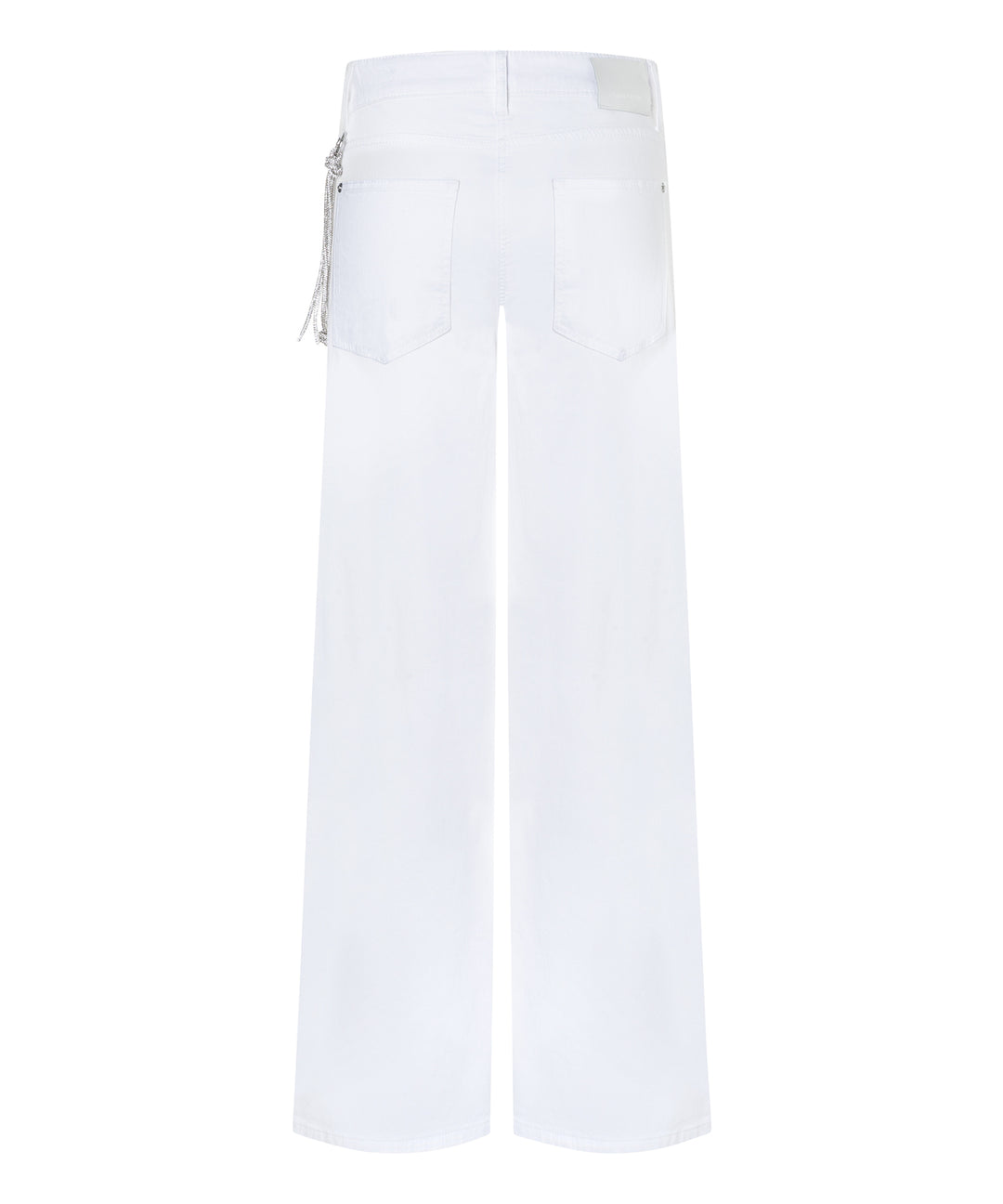 Cambio Baggy jeans – Wit-63% katoen, 25% lyocell, 11% linnen, 1% elastaan-DAMES BROEKEN-Wit
