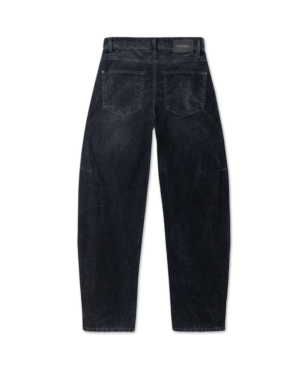 Cambio Baggy Twisted Pantalon – Zwart-98% katoen, 2% elastaan-DAMES BROEKEN-Zwart