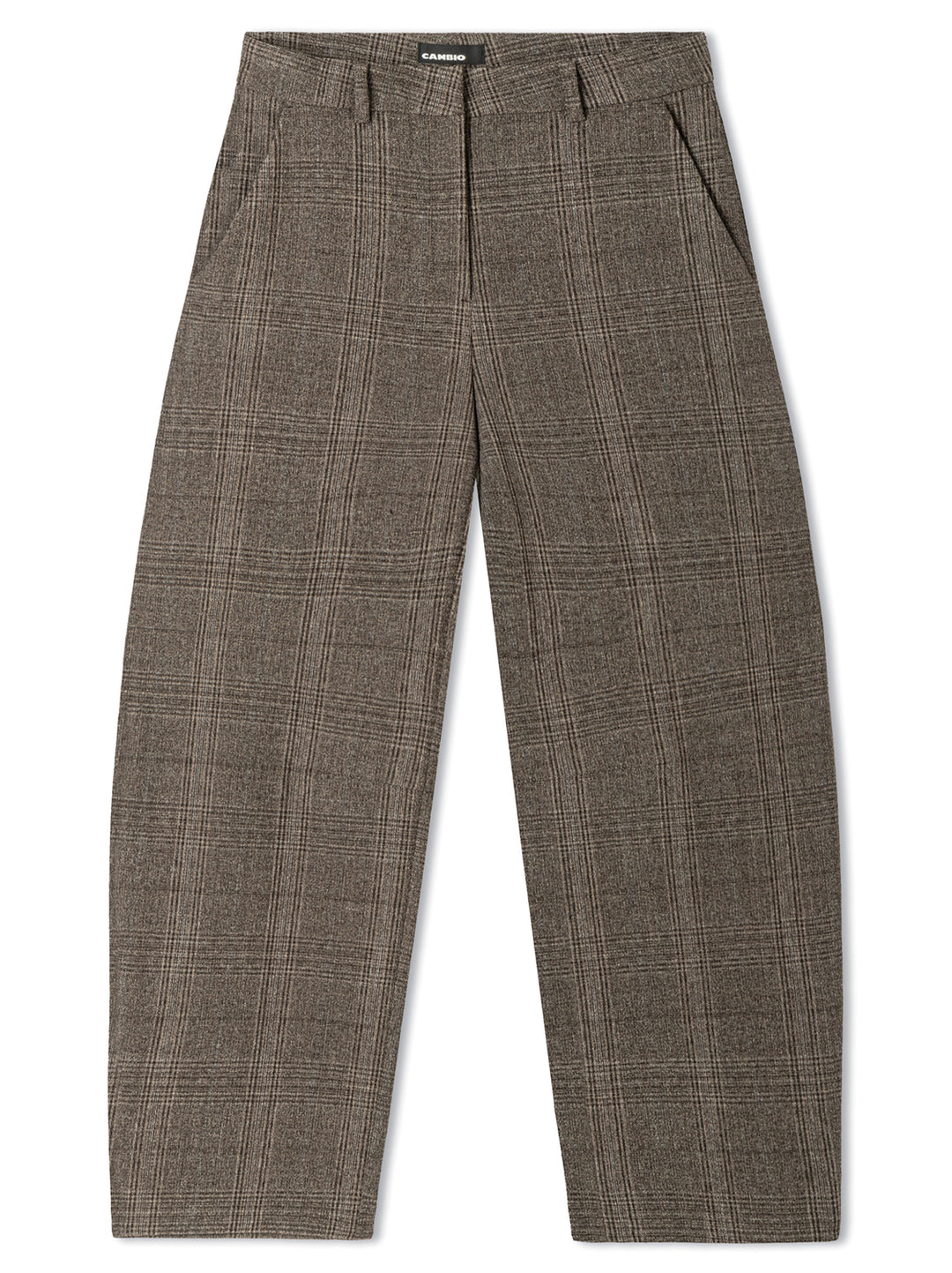 Cambio Edita Pantalon – Bruin-68% polyester, 29% viscose, 3% elastaan-DAMES BROEKEN-Bruin