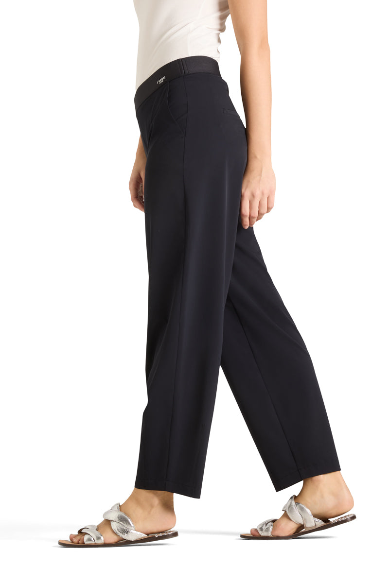 Cambio Elena Pantalon – Blauw-82% polyester, 18% elastaan-DAMES BROEKEN-Blauw