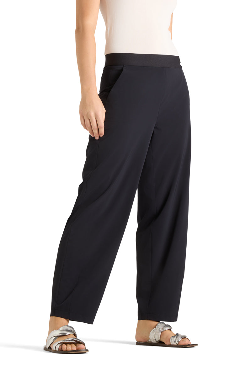 Cambio Elena Pantalon – Blauw-82% polyester, 18% elastaan-DAMES BROEKEN-Blauw
