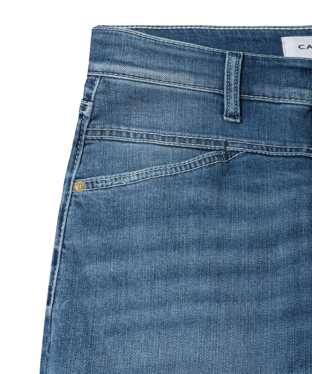 Cambio Elin Barrel Jeans – Blauw-92% katoen, 6% elastisch polyamide, 2% elastaan-DAMES BROEKEN-Blauw