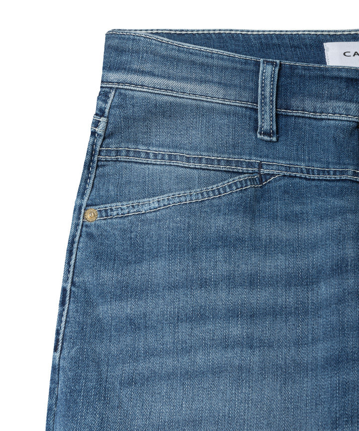 Cambio Elin Barrel Jeans – Blauw-92% katoen, 6% elastisch polyamide, 2% elastaan-DAMES BROEKEN-Blauw