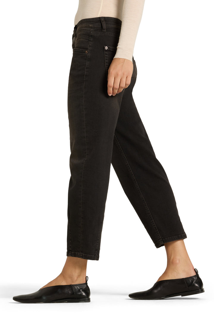 Cambio Elin Barrel Jeans – Bruin-92% katoen, 6% elastisch polyamide, 2% elastaan-DAMES BROEKEN-Bruin
