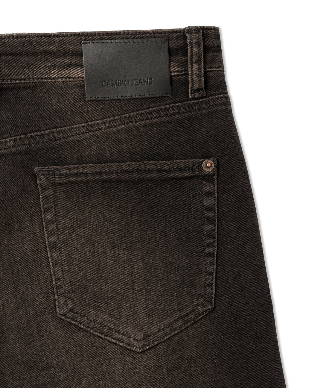 Cambio Elin Barrel Jeans – Bruin-92% katoen, 6% elastisch polyamide, 2% elastaan-DAMES BROEKEN-Bruin