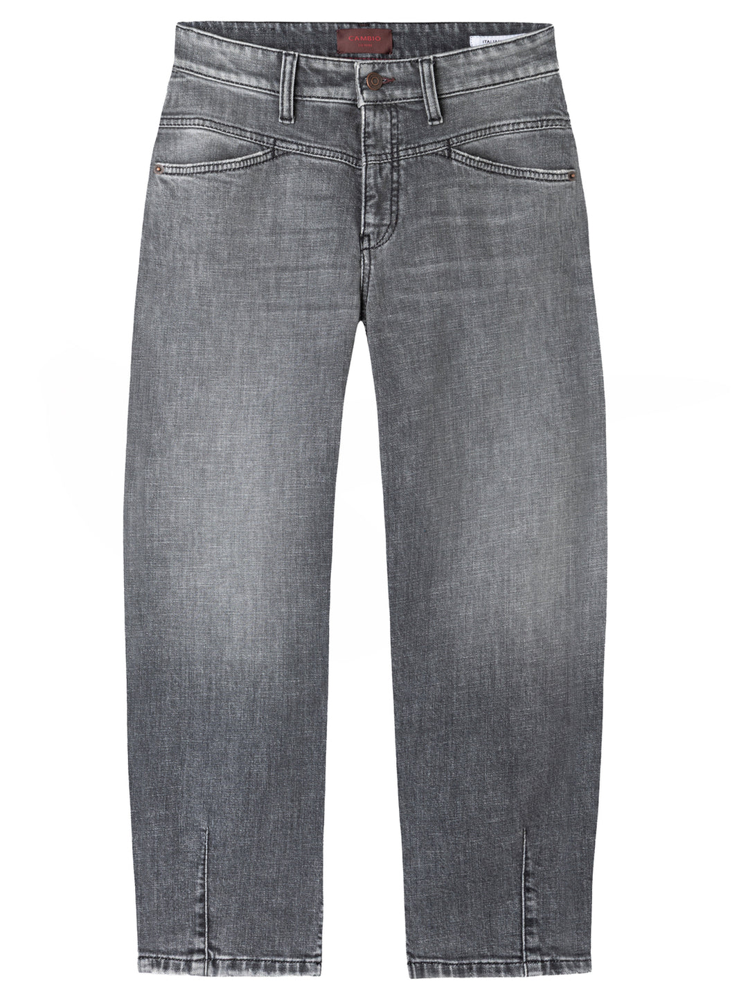 Cambio Elin Barrel Jeans – Zwart-98% katoen, 2% elastaan-DAMES BROEKEN-Zwart