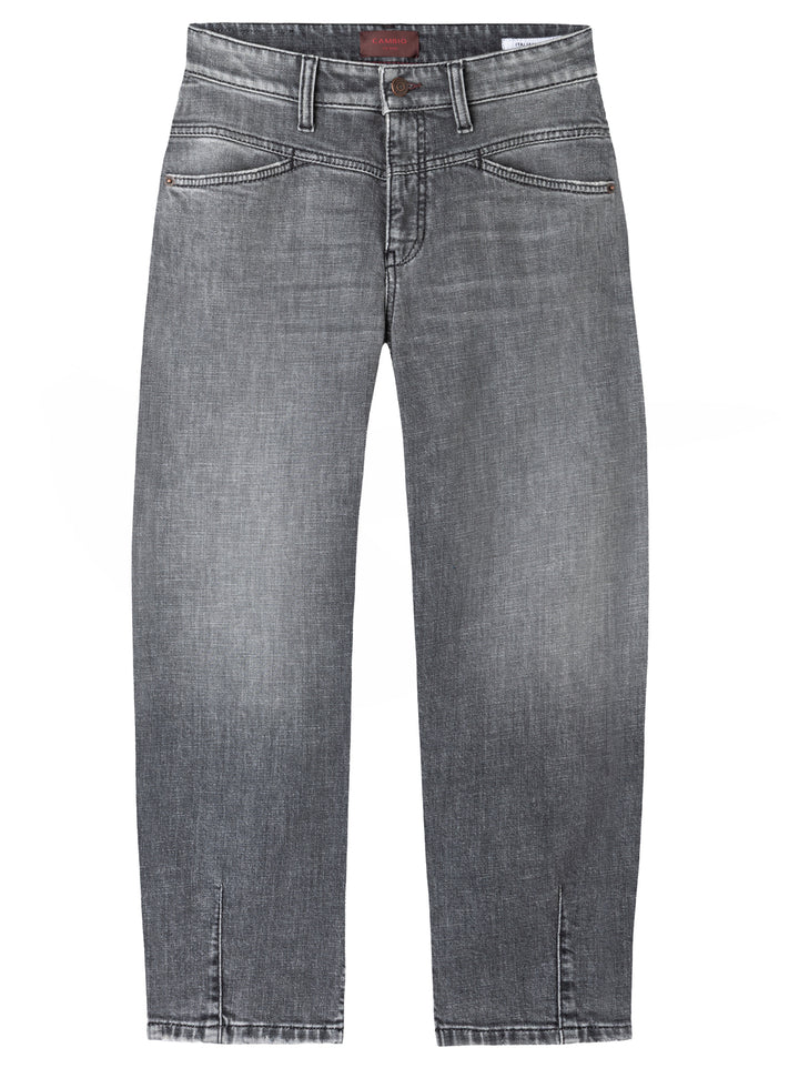 Cambio Elin Barrel Jeans – Zwart-98% katoen, 2% elastaan-DAMES BROEKEN-Zwart