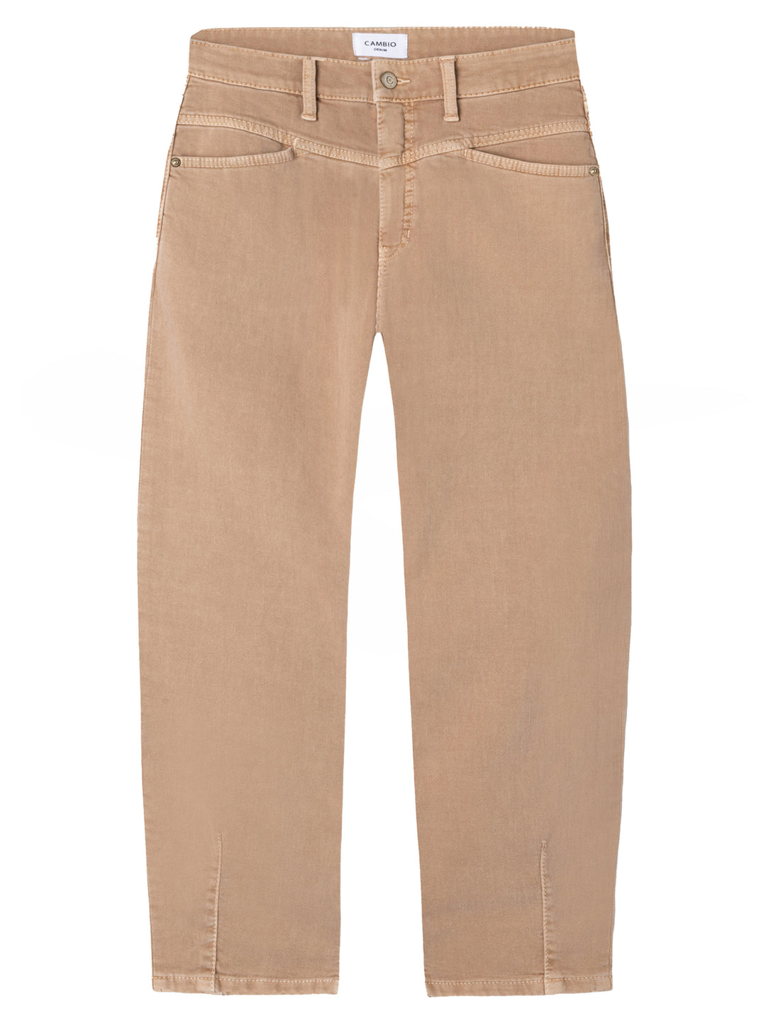 Cambio Elin Jeans – Beige-92% katoen, 6% elastomultiester, 2% elastaan-DAMES BROEKEN-Beige