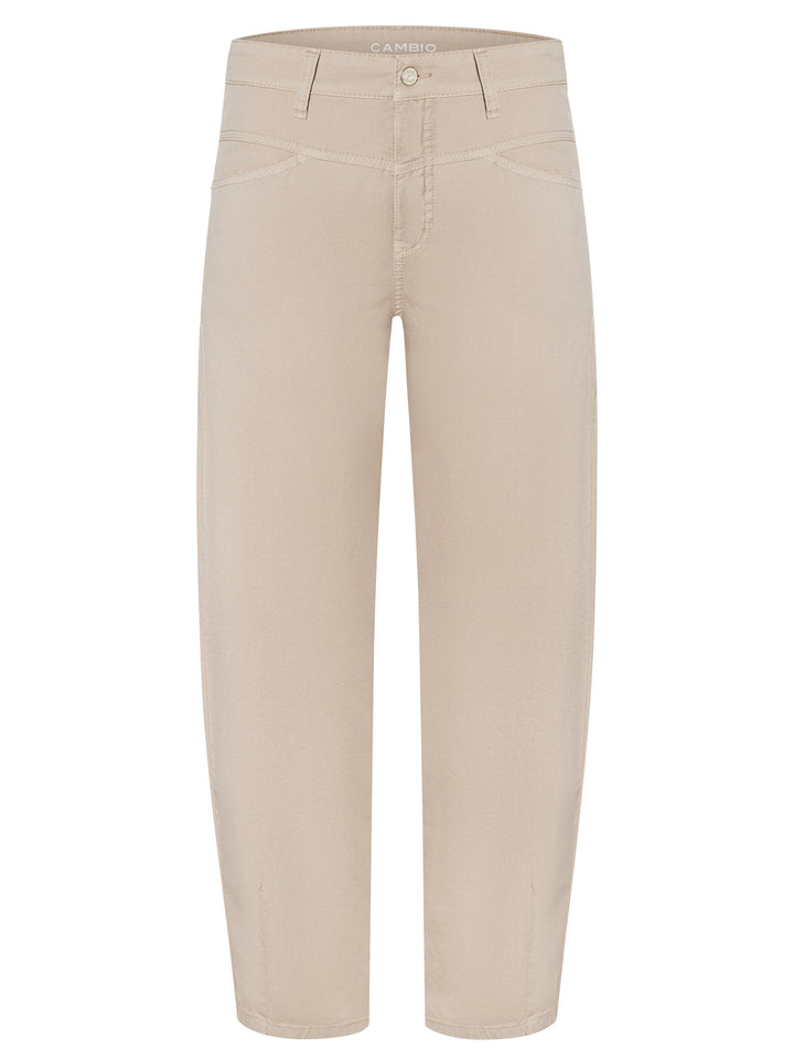 Cambio Elin jeans – Beige-97% katoen, 3% elastaan-DAMES BROEKEN-Beige