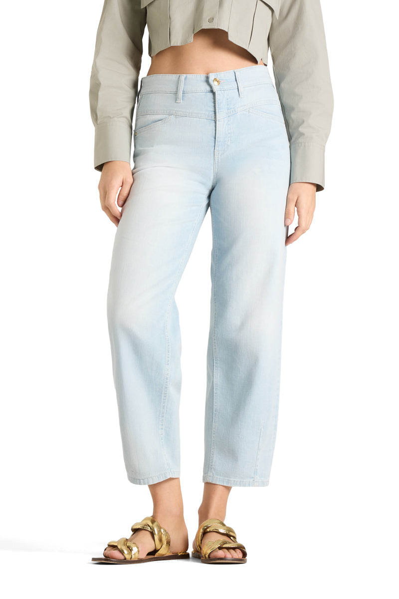 Cambio Elin Jeans – Blauw-92% katoen, 6% elastisch polyamide, 2% elastaan-DAMES BROEKEN-Blauw