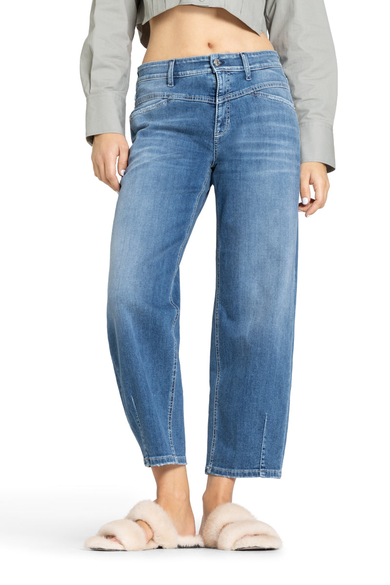 Cambio Elin Jeans – Blauw-92% katoen, 6% elastomultiester, 2% elastaan-DAMES BROEKEN-Blauw