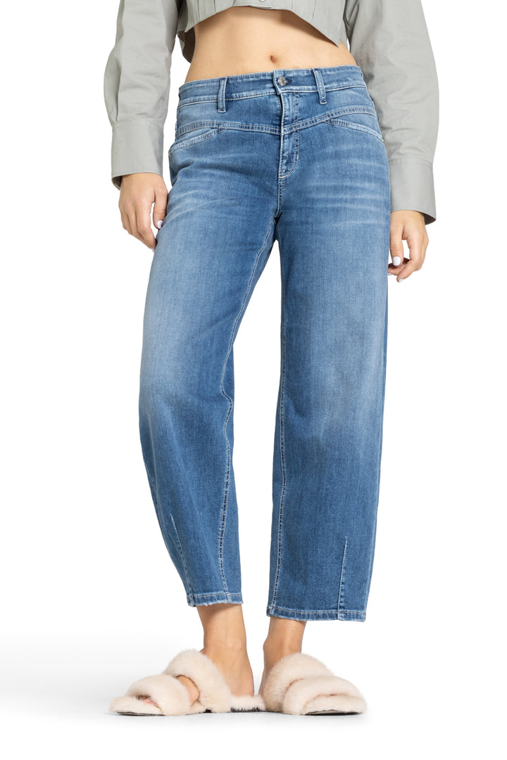 Cambio Elin Jeans – Blauw-92% katoen, 6% elastomultiester, 2% elastaan-DAMES BROEKEN-Blauw