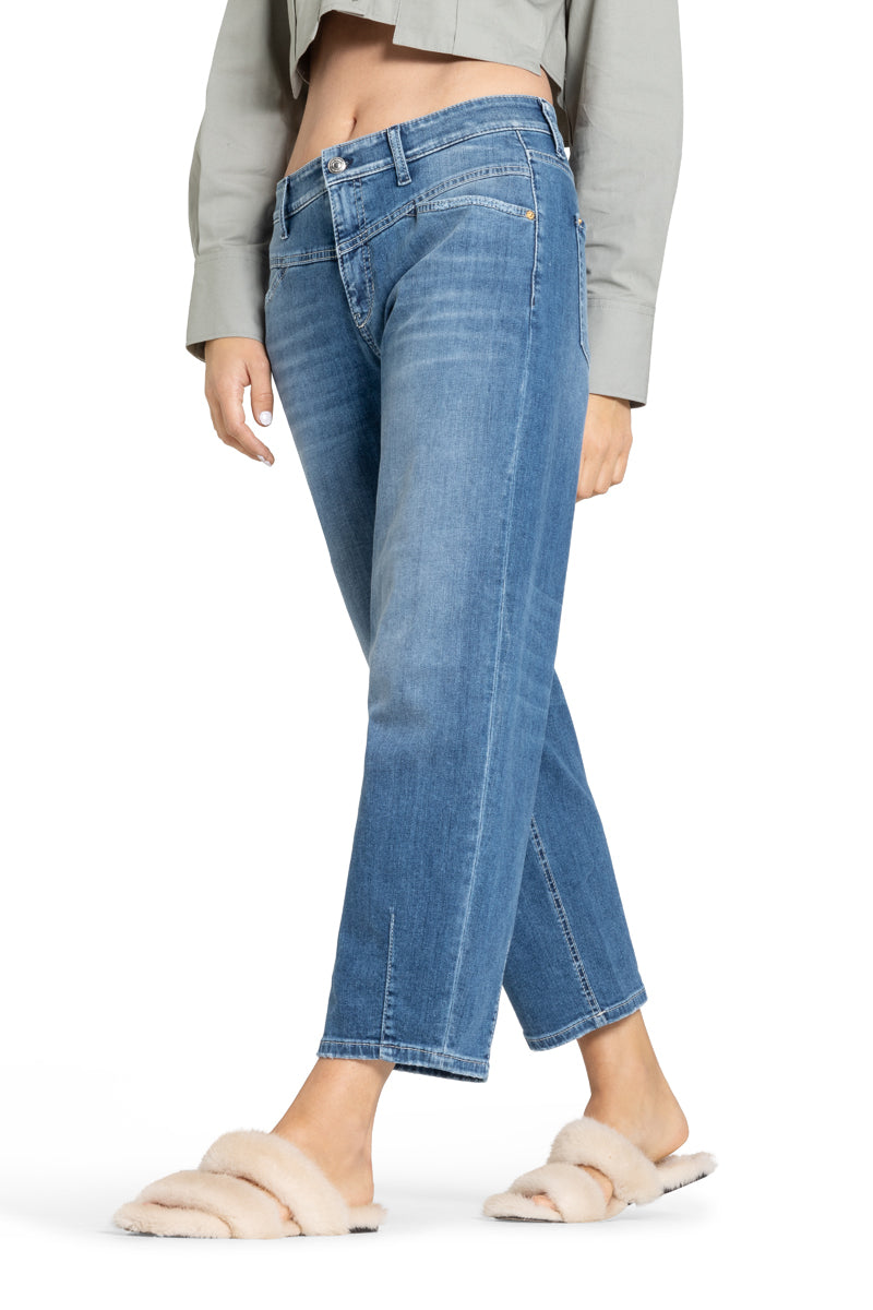 Cambio Elin Jeans – Blauw-92% katoen, 6% elastomultiester, 2% elastaan-DAMES BROEKEN-Blauw