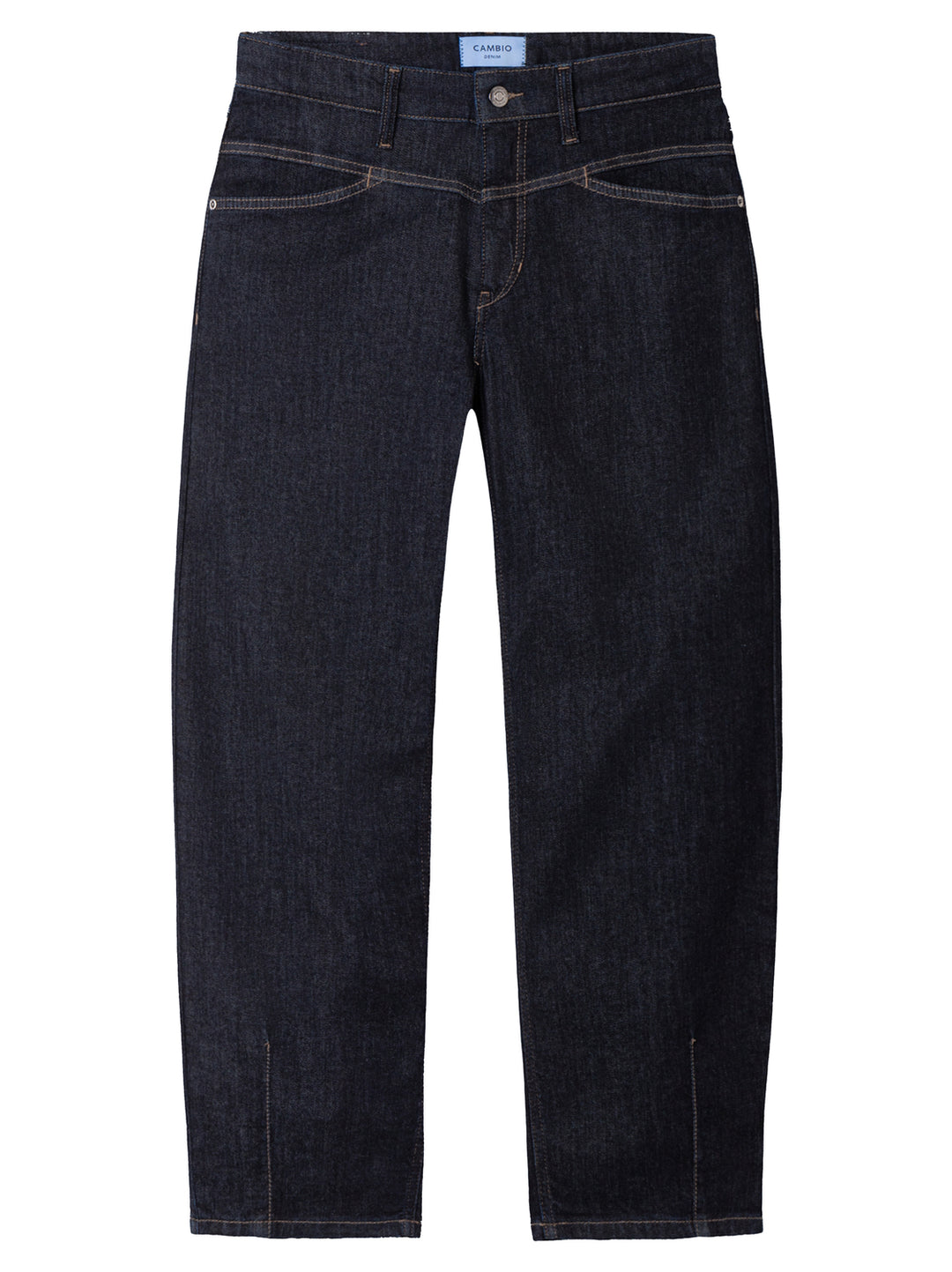 Cambio Elin jeans – Blauw-93% katoen, 5% polyester, 2% elastaan-DAMES BROEKEN-Blauw