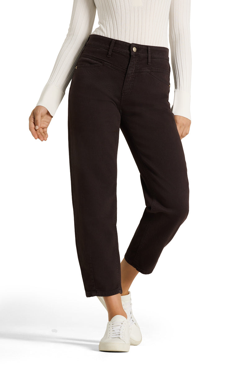 Cambio Elin Jeans – Bruin-92% katoen, 6% elastomultiester, 2% elastaan-DAMES BROEKEN-Bruin