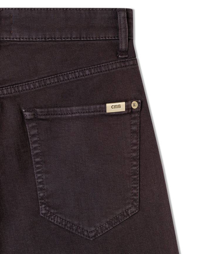 Cambio Elin Jeans – Bruin-92% katoen, 6% elastomultiester, 2% elastaan-DAMES BROEKEN-Bruin