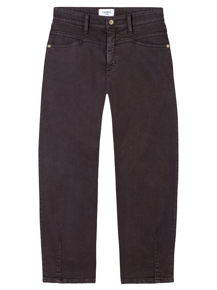 Cambio Elin Jeans – Bruin-92% katoen, 6% elastomultiester, 2% elastaan-DAMES BROEKEN-Bruin