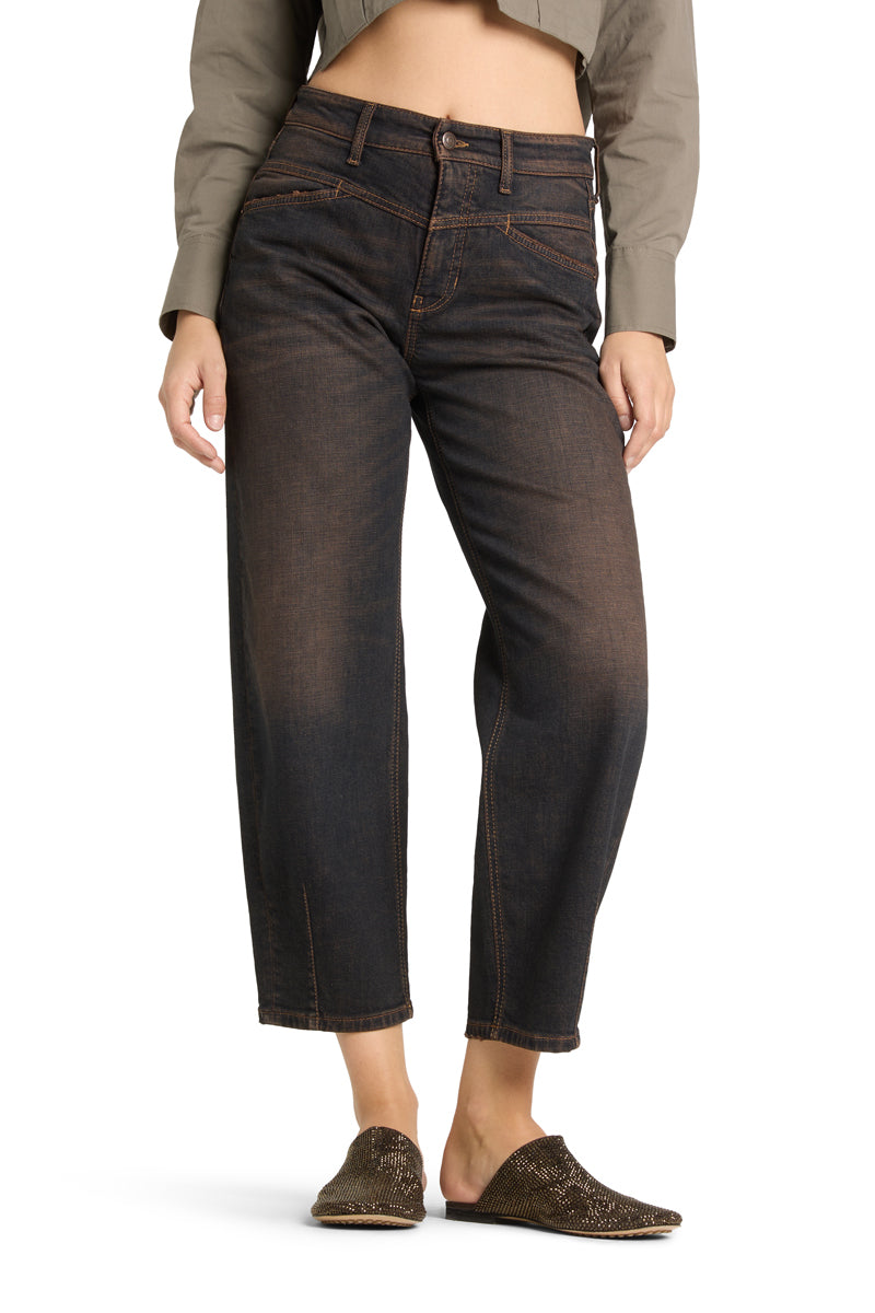 Cambio Elin Jeans – Bruin-98% katoen, 2% elastaan-DAMES BROEKEN-Bruin