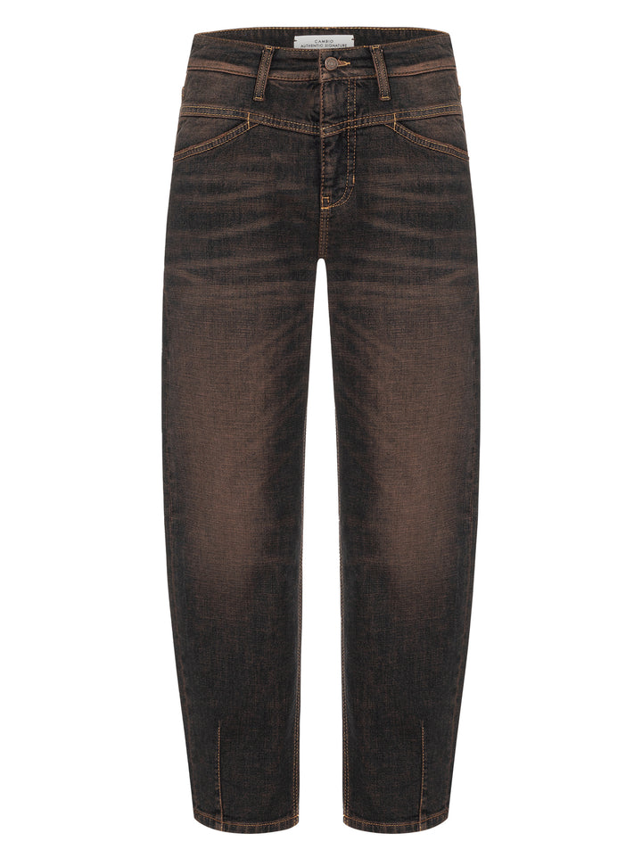 Cambio Elin Jeans – Bruin-98% katoen, 2% elastaan-DAMES BROEKEN-Bruin