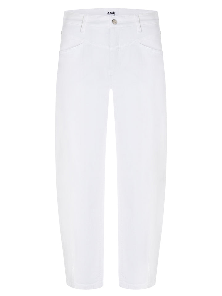 Cambio Elin Jeans – Wit-92% katoen, 6% elastisch polyamide, 2% elastaan-DAMES BROEKEN-Wit