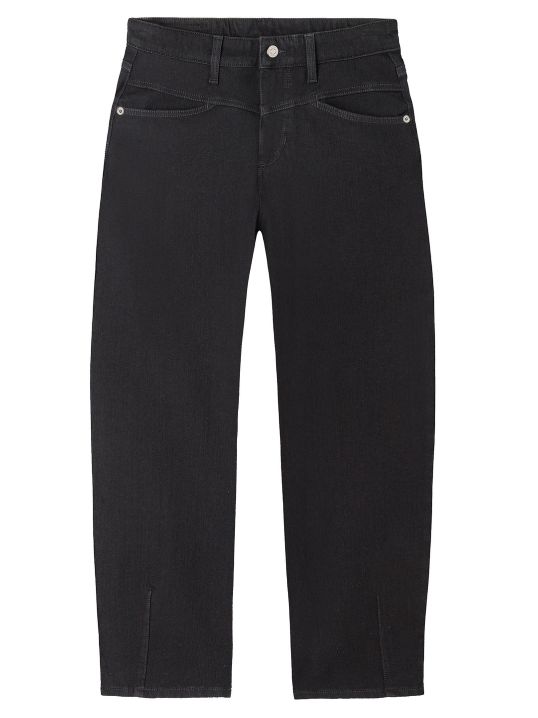 Cambio Elin Jeans – Zwart-77% katoen, 18% polybutyleentereftalaat, 5% elastaan -DAMES BROEKEN-Zwart