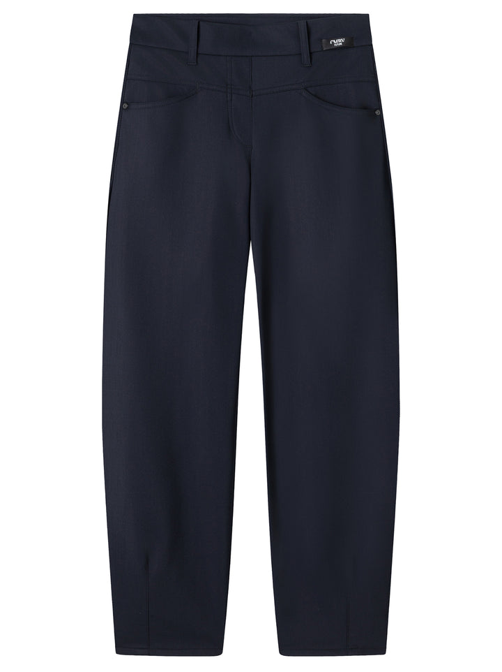 Cambio Elin Jogg Pantalon – Blauw-73% polyamide, 27% elastaan-DAMES BROEKEN-Blauw