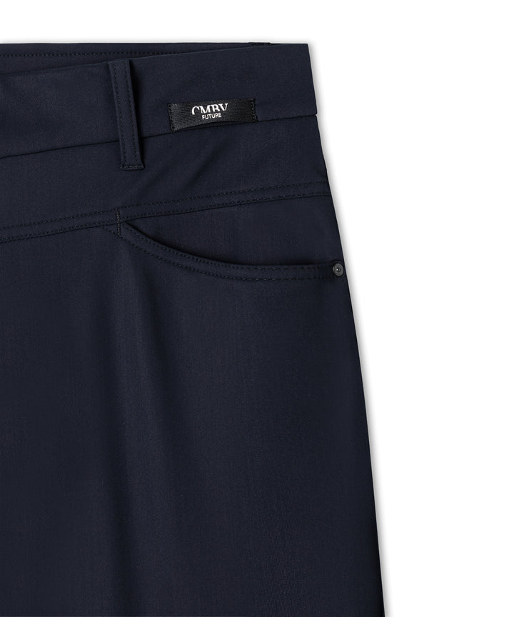Cambio Elin Jogg Pantalon – Blauw-73% polyamide, 27% elastaan-DAMES BROEKEN-Blauw