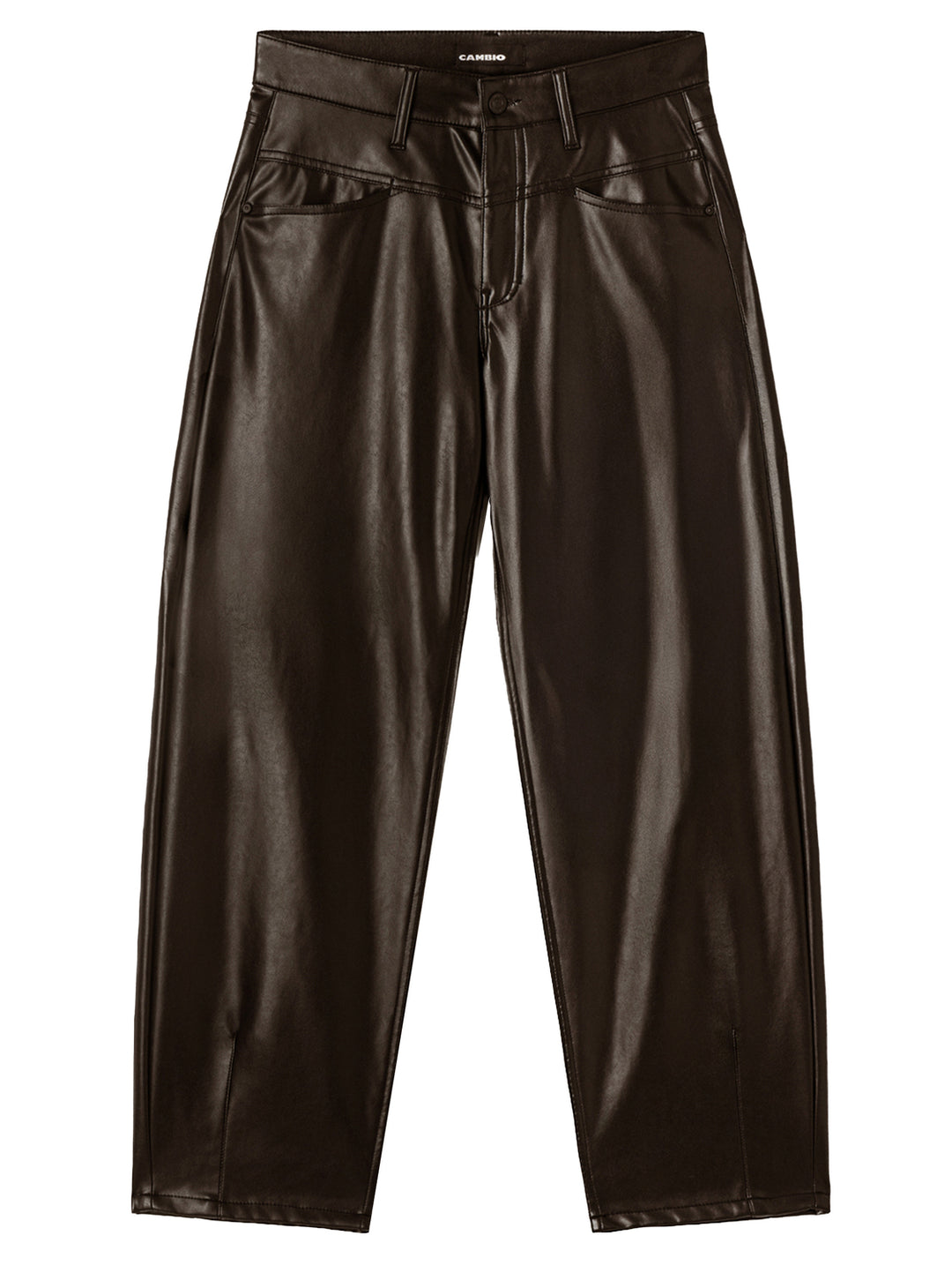 Cambio Elin Pantalon – Bruin-50% polyurethaan, 50% polyamide-DAMES BROEKEN-Bruin