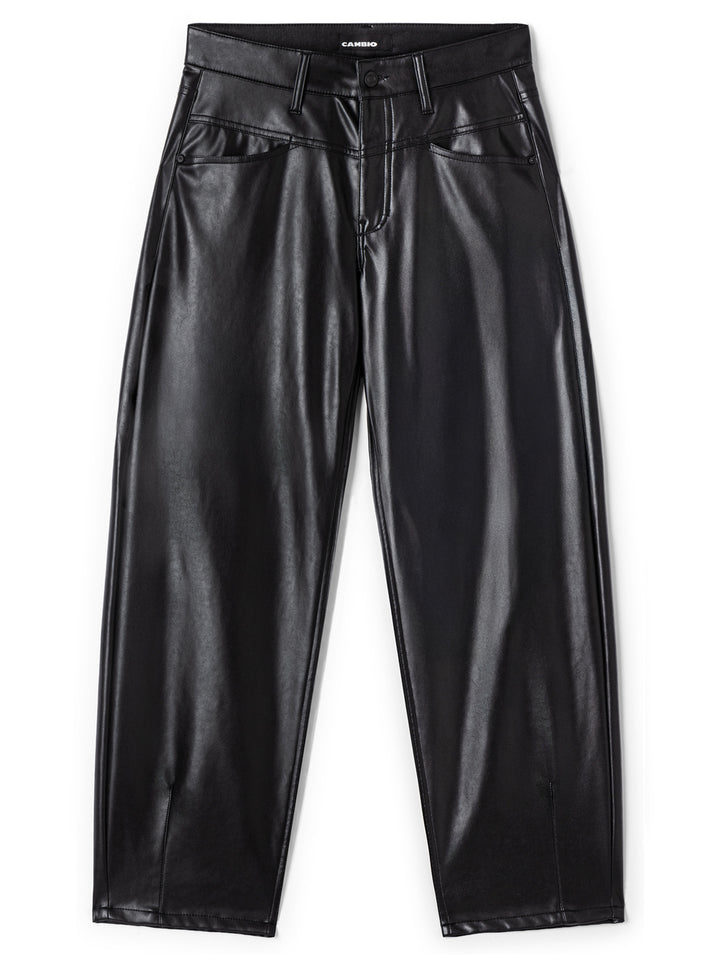 Cambio Elin Pantalon – Zwart-50% polyurethaan, 50% polyamide-DAMES BROEKEN-Zwart