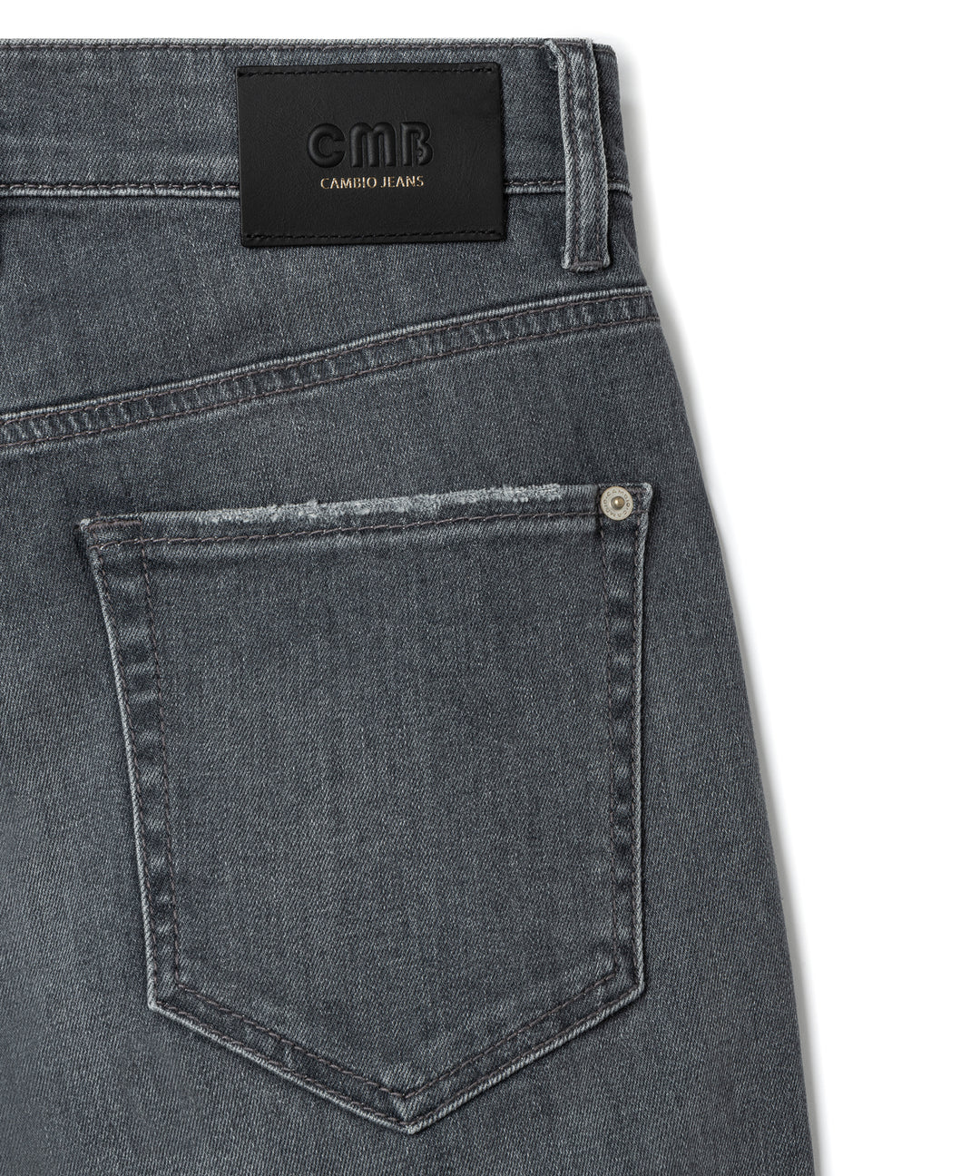 Cambio Elli Jeans – Grijs-92% katoen, 6% elastisch polyamide, 2% elastaan-DAMES BROEKEN-Grijs