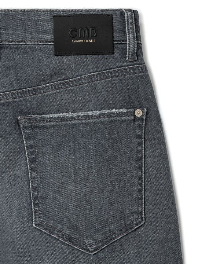 Cambio Elli Jeans – Grijs-92% katoen, 6% elastisch polyamide, 2% elastaan-DAMES BROEKEN-Grijs