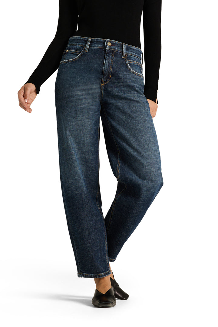 Cambio Elli long Jeans – Blauw-98% katoen, 2% elastaan-DAMES BROEKEN-Blauw