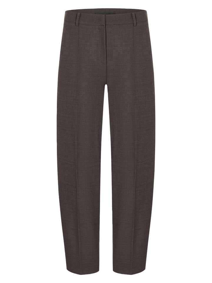 Cambio Elyssa Pantalon – Bruin-53% polyester, 43% wol, 4% elastaan-DAMES BROEKEN-Bruin