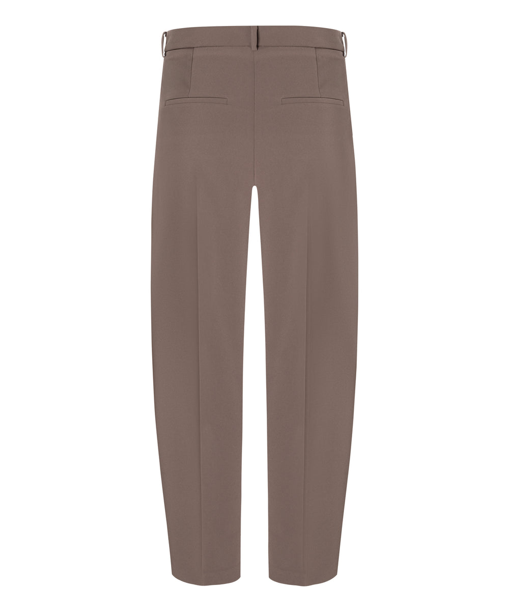 Cambio – Emilie Long Pantalon Bruin-90% polyester, 10% polyurethan-DAMES BROEKEN-Bruin