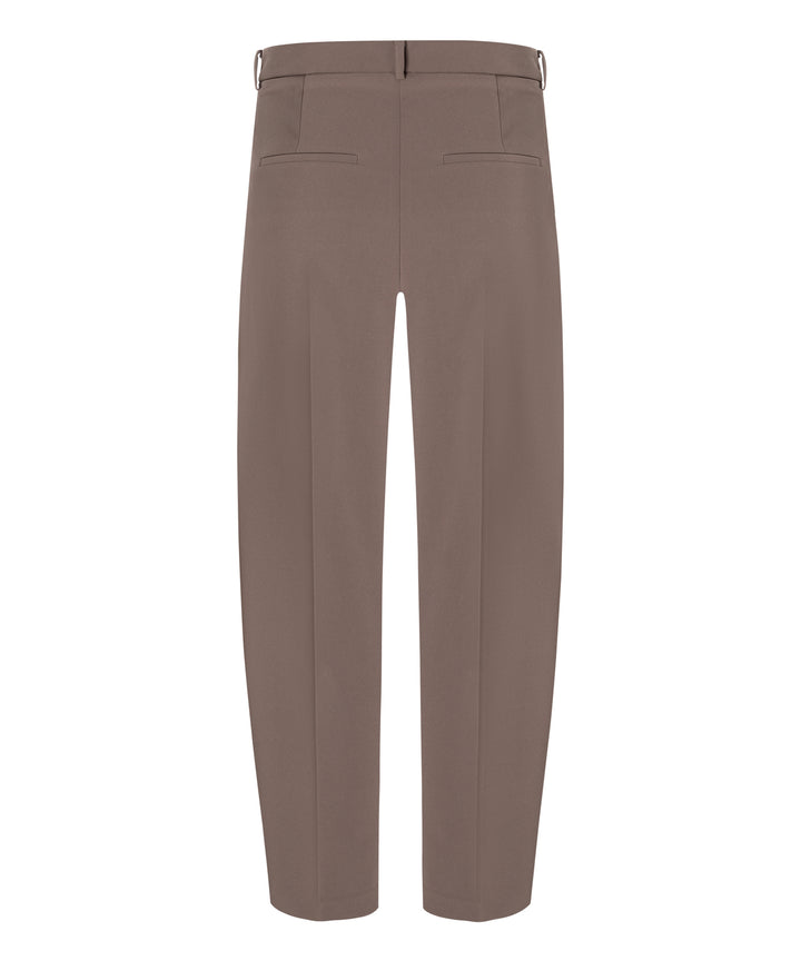 Cambio – Emilie Long Pantalon Bruin-90% polyester, 10% polyurethan-DAMES BROEKEN-Bruin
