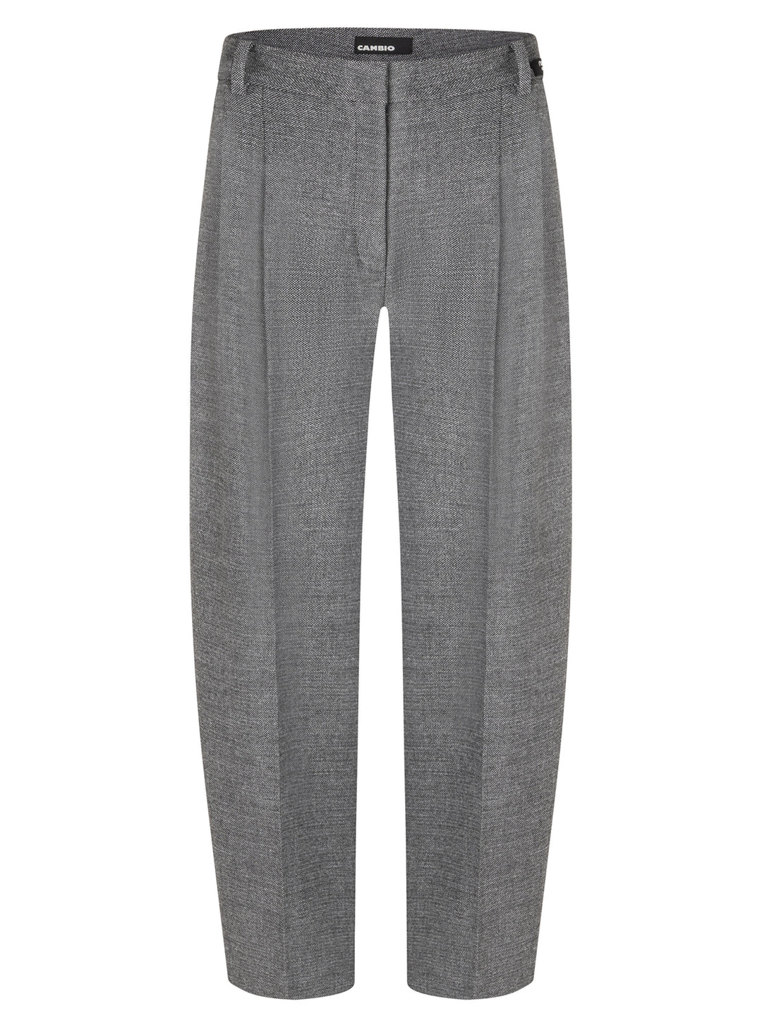 Cambio Emilie Pantalon – Grijs -62% polyester, 26% viscose, 9% wol, 3% elastaan-DAMES BROEKEN-Grijs