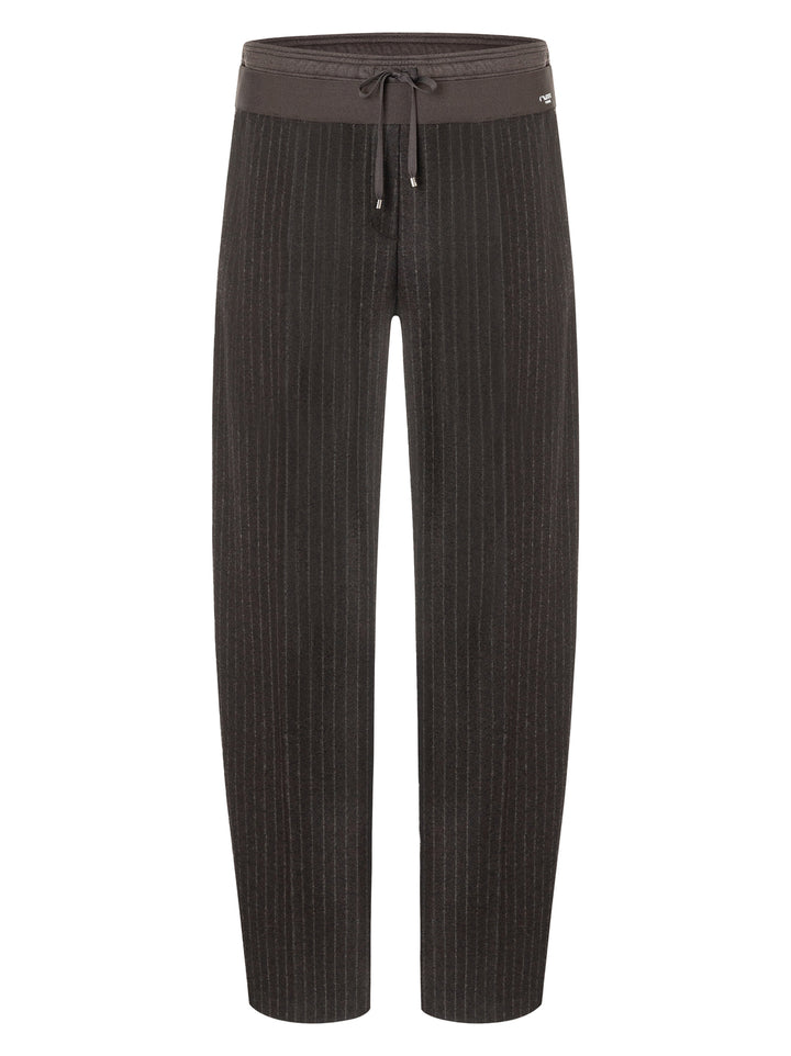 Cambio Eva Double Jogg Pantalon – Bruin-66% polyester, 29 %wol, 5% elasthaan-DAMES BROEKEN-Bruin