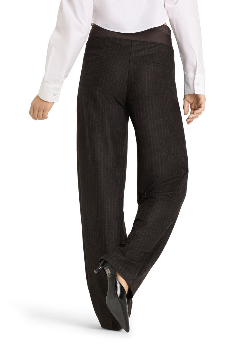 Cambio Eva Double Jogg Pantalon – Bruin-66% polyester, 29 %wol, 5% elasthaan-DAMES BROEKEN-Bruin