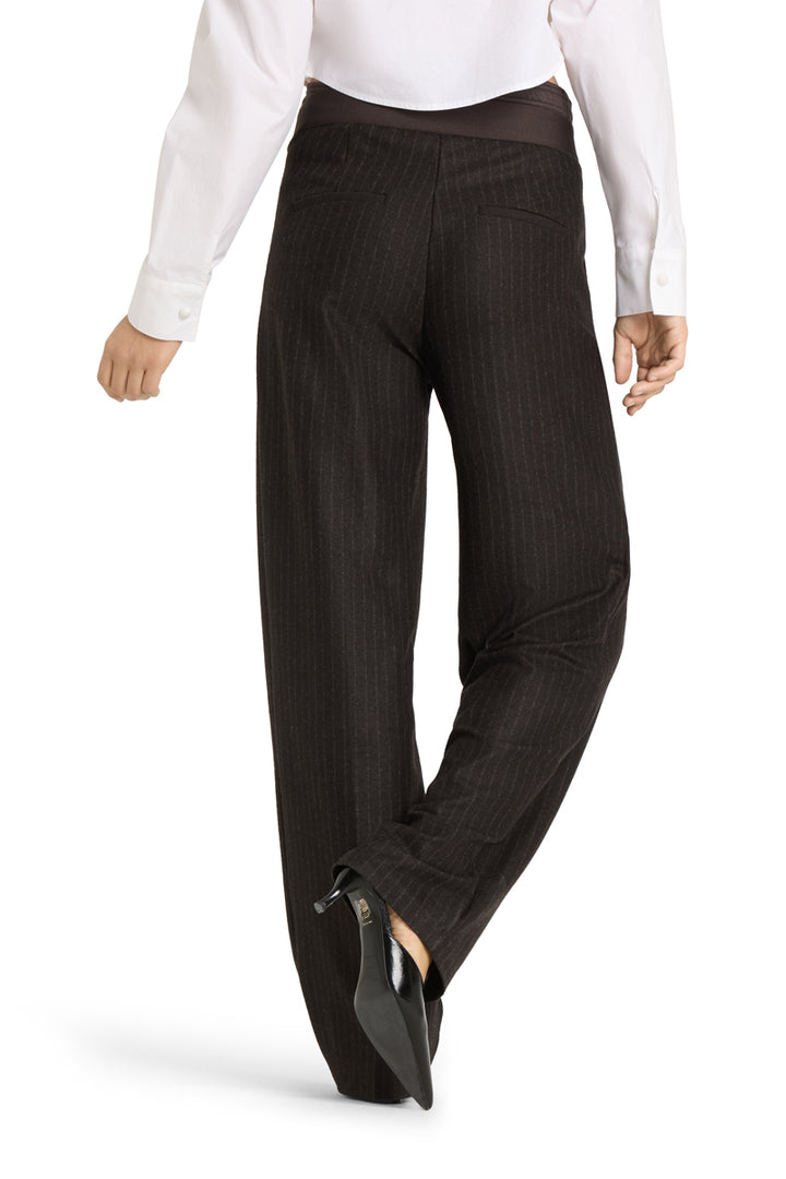 Cambio Eva Double Jogg Pantalon – Bruin-66% polyester, 29 %wol, 5% elasthaan-DAMES BROEKEN-Bruin