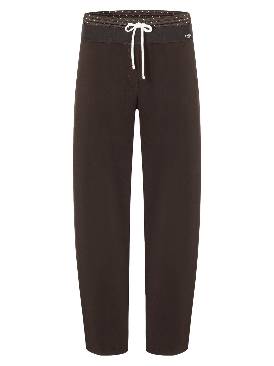 Cambio  Eva Double Jogg Pantalon – Bruin-67% polyester, 29% viscose, 4% elastaan-DAMES BROEKEN-Bruin