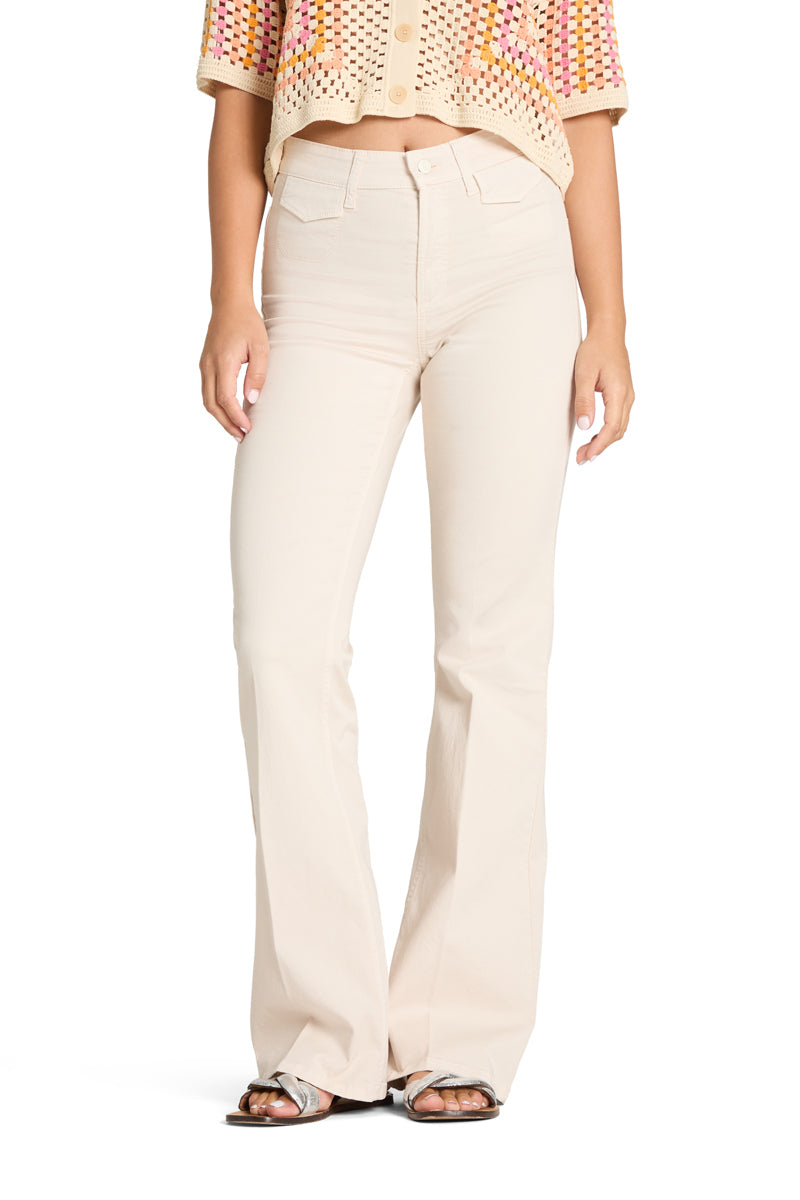 Cambio Fabienne Jeans – Pale Blush-98% katoen, 2% elastaan-DAMES BROEKEN-Beige