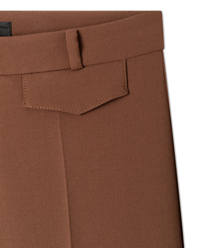 Cambio Famous Pantalon – Bruin-63% polyester, 27% viscose, 7% katoen, 3% elasthaan-DAMES BROEKEN-Bruin