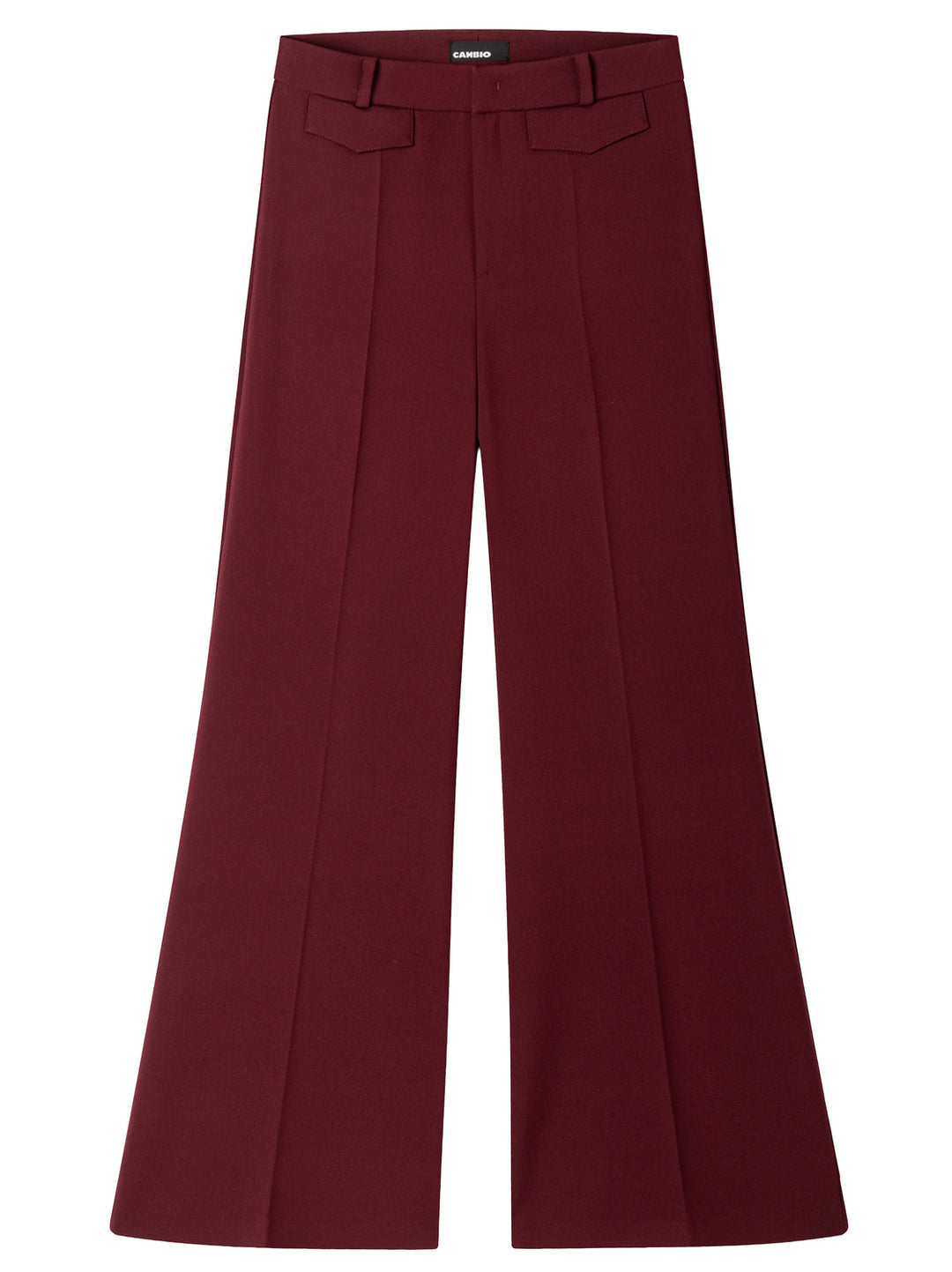 Cambio Famous Pantalon – Rood-63% polyester, 27% viscose, 7% katoen, 3% elasthaan-DAMES BROEKEN-Rood