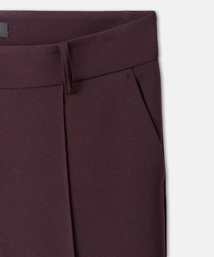 Cambio Farah Pantalon – Paars-63% polyester, 27% viscose, 7% katoen, 3% elastaan-DAMES BROEKEN-Paars